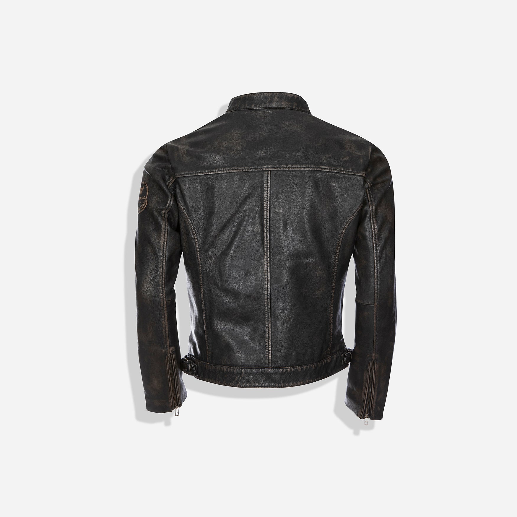 McQueen Leather Jacket, Black - Leather Jacket | Brando Leather South Africa