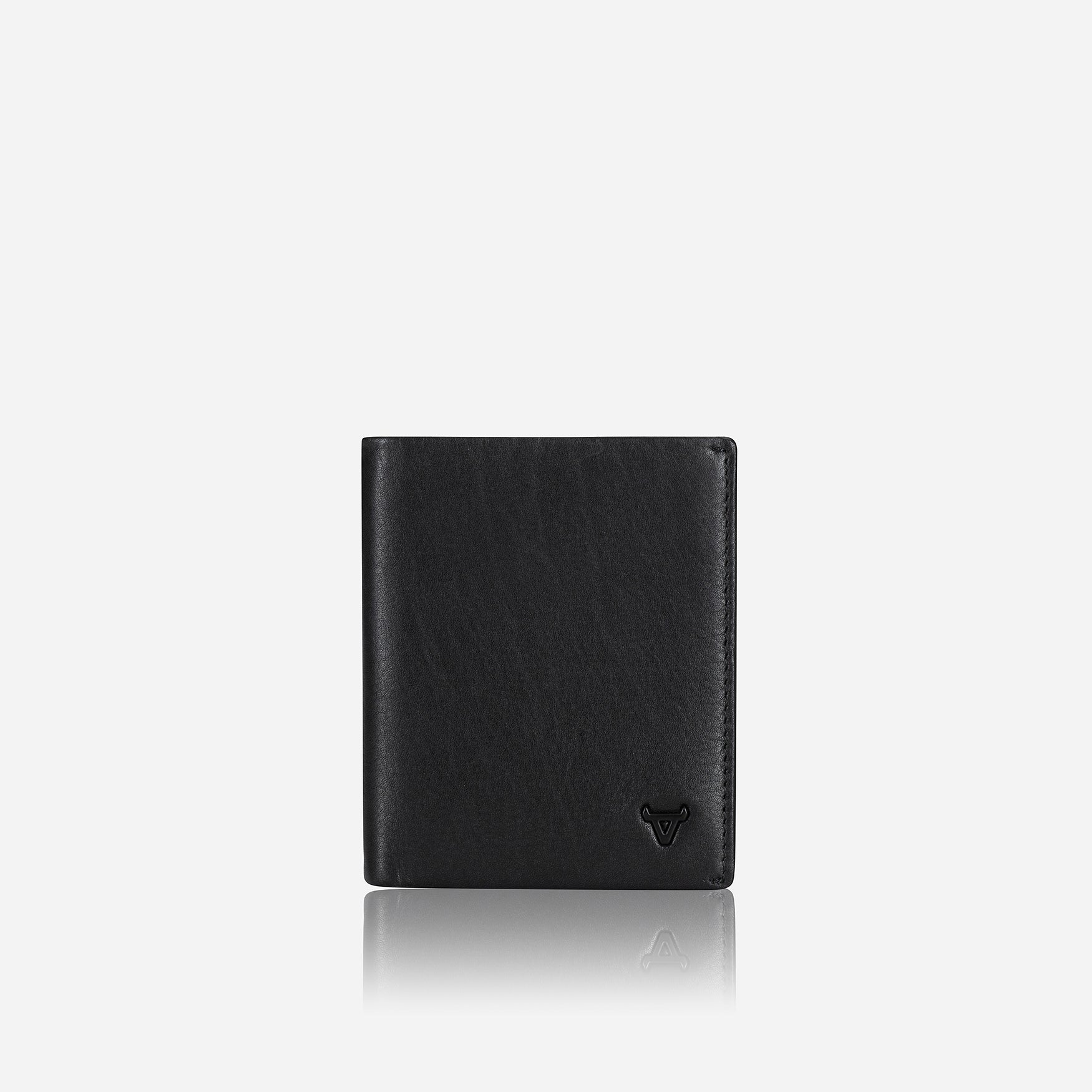 Armstrong Slim Card & Note Wallet, Black - Brando Leather