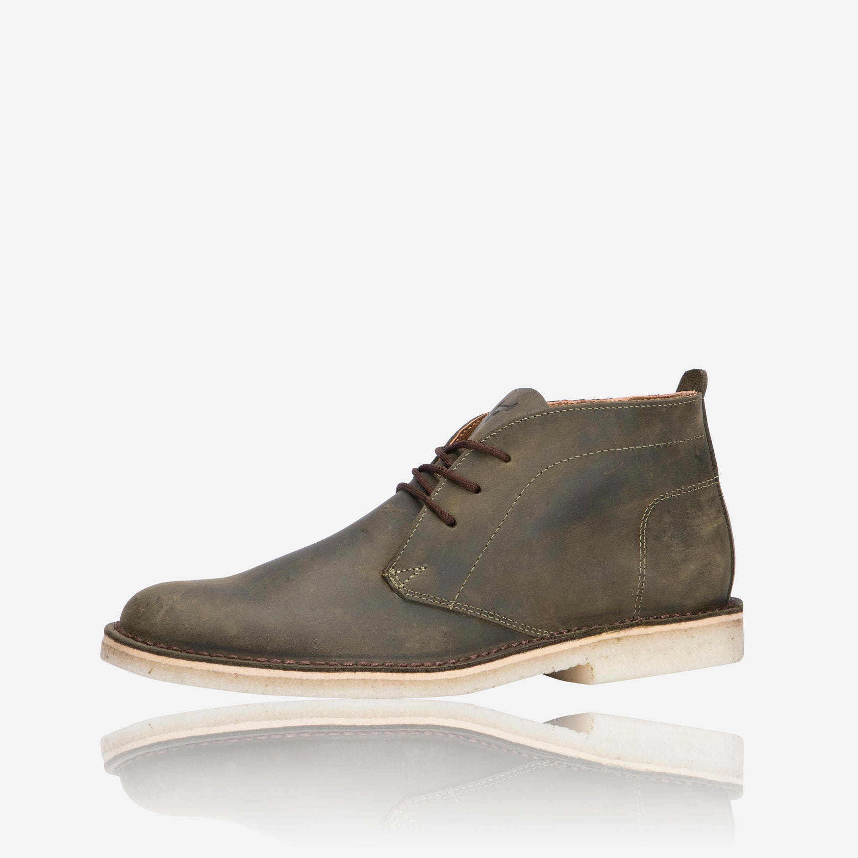 Chukka Boot, Olive -  Leather Shoes | Brando Leather South Africa