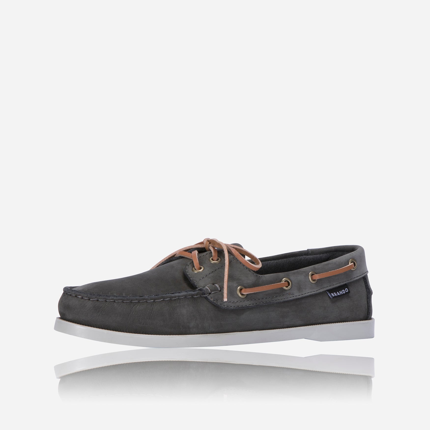 Nautilus Boat Shoe, Petrol - Brando Leather