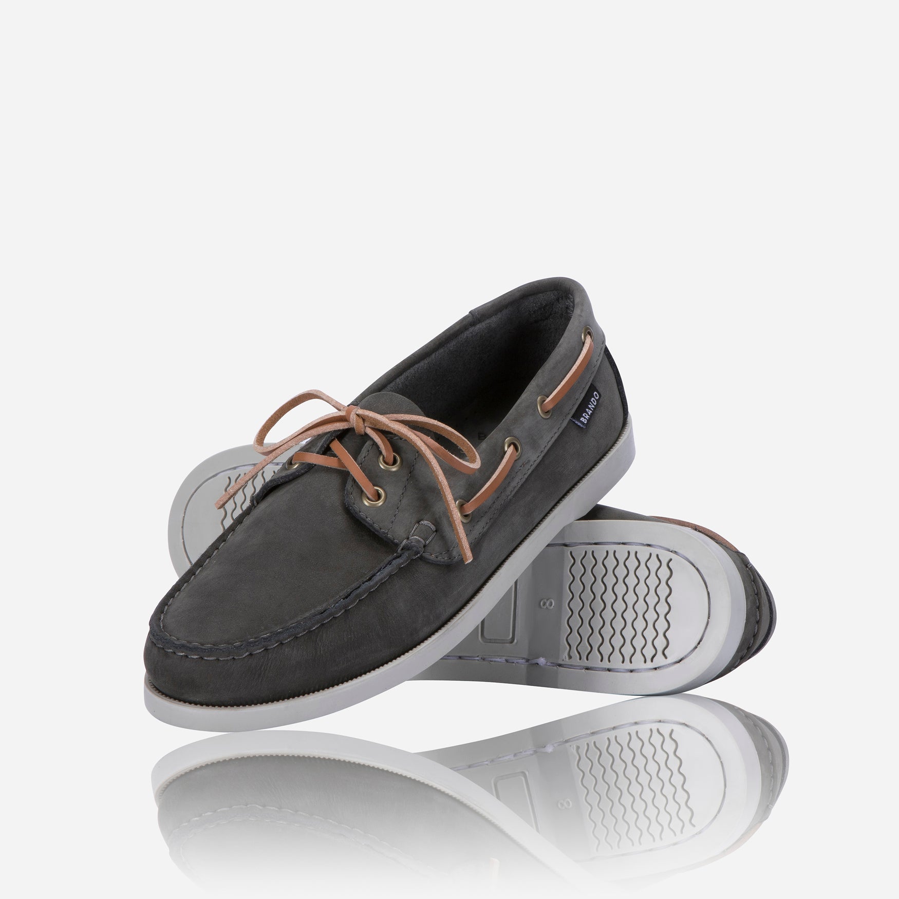Nautilus Boat Shoe, Petrol - Brando Leather