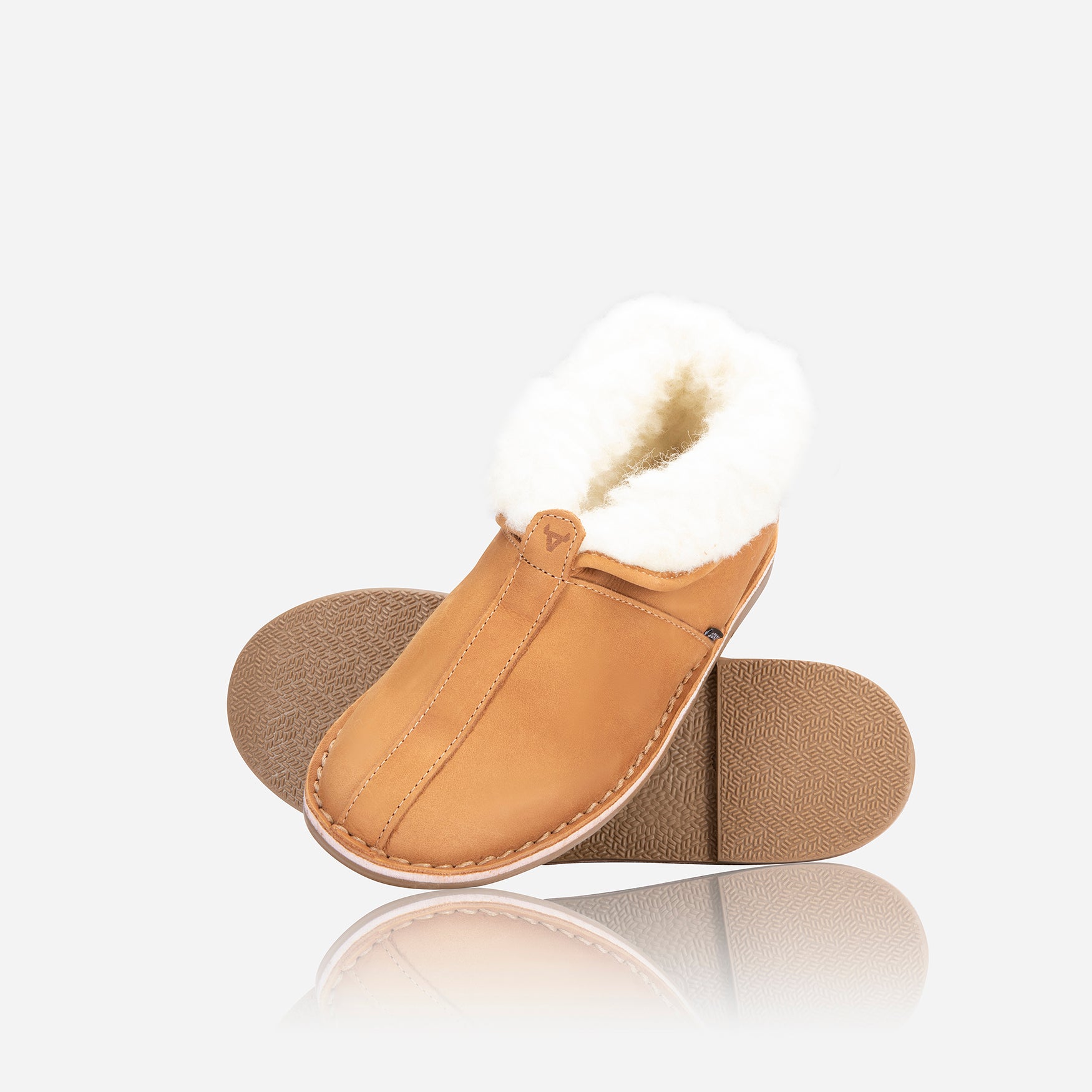 Bootie Slipper, Tan - Brando Leather