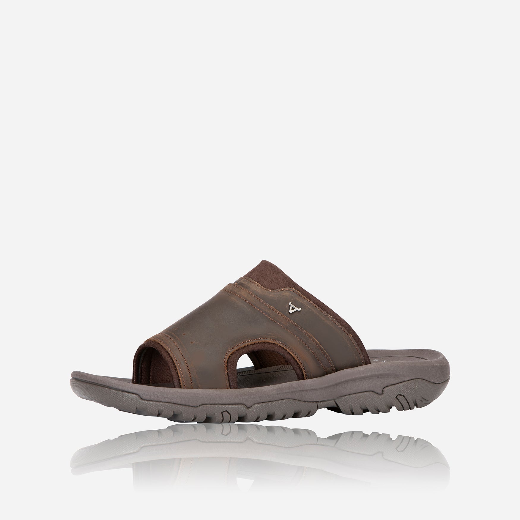 Luke Slide Sandal, Brown - Leather Crossbody Bag | Brando Leather South Africa