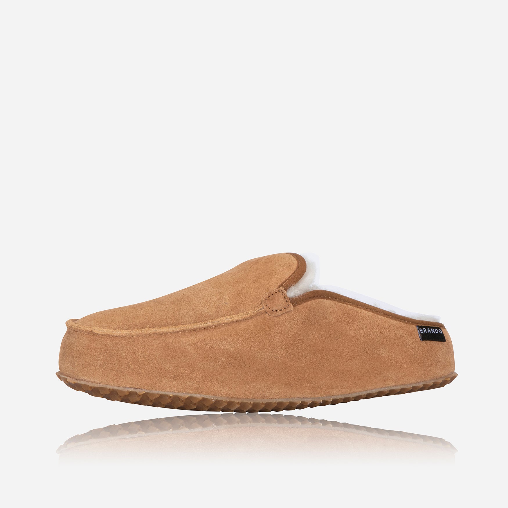 Mens Slipper, Chestnut