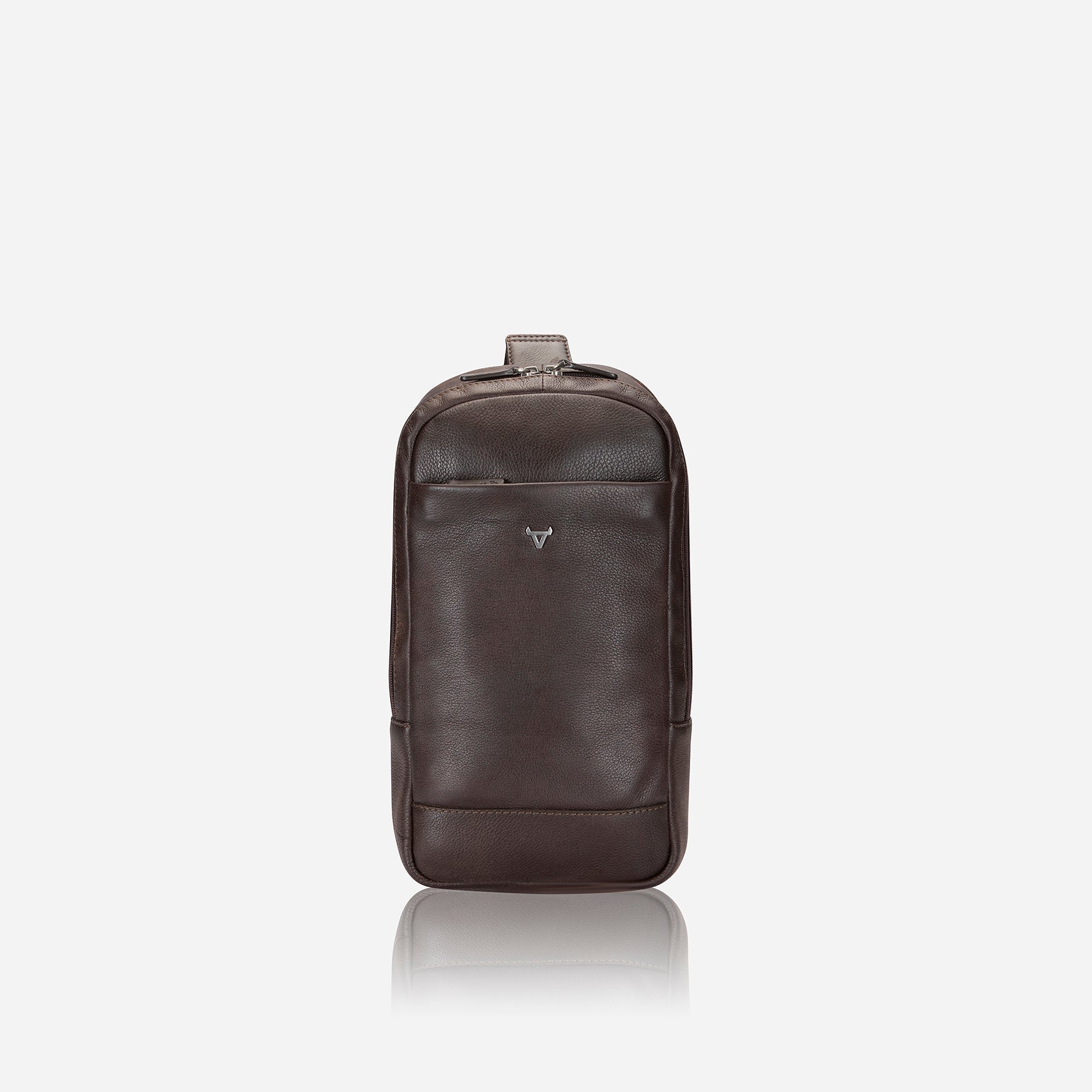 One Strap Backpack, Brown - Brando Leather