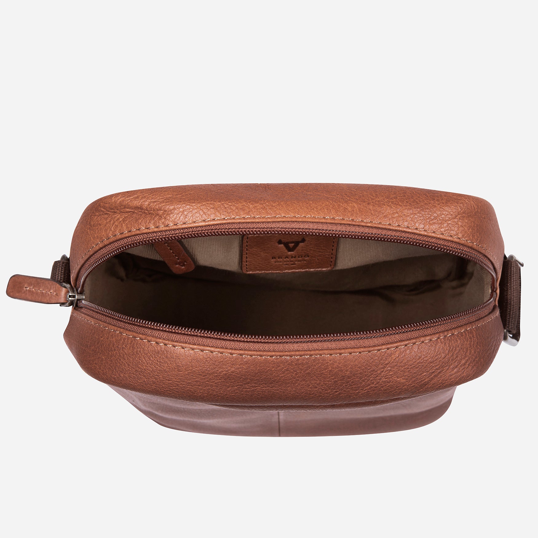 Leather Crossbody Bag, Copper