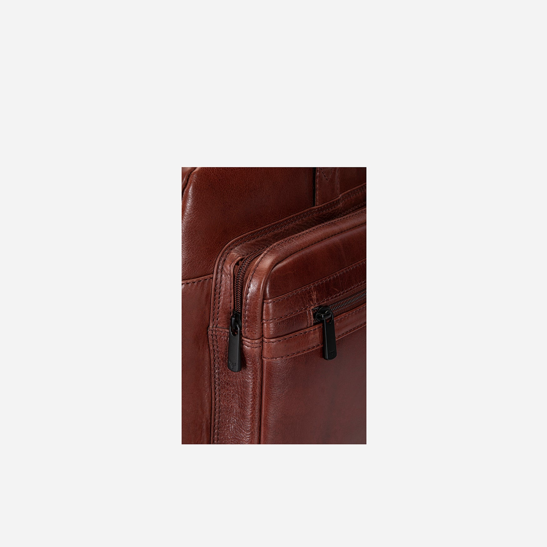 Leather Duffel Weekender, Brown - Brando Leather