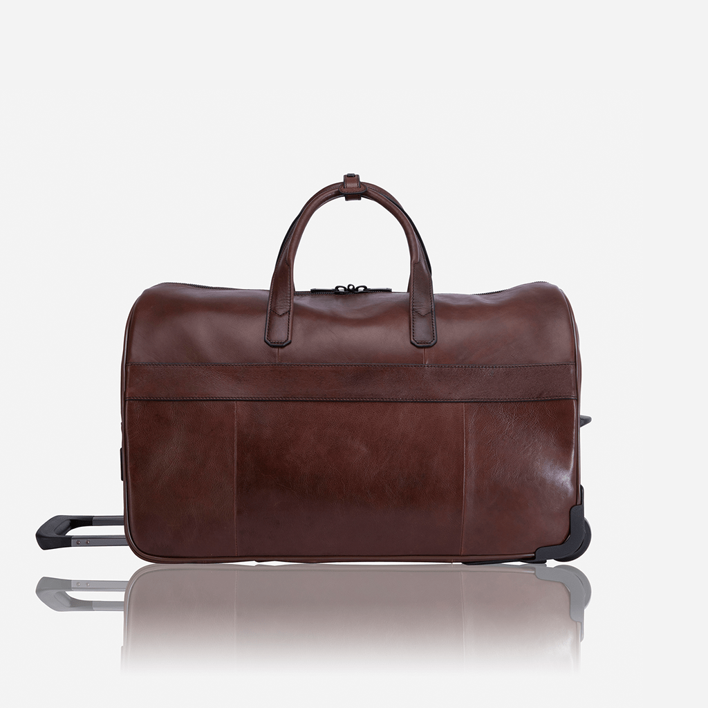 Winchester Holdall Trolley, Brown - Brando Leather