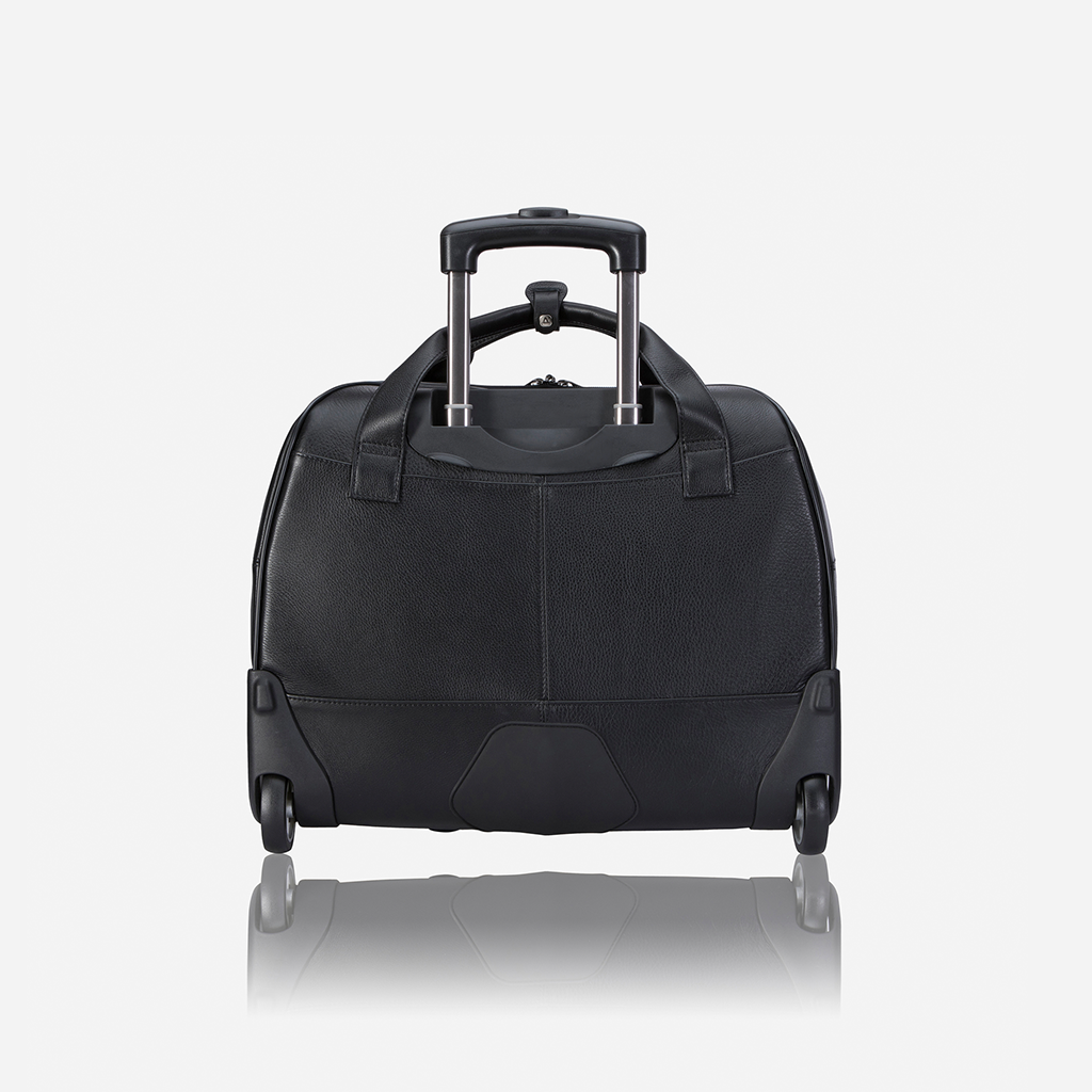 17" Laptop/Overnight Bag, Black - Leather Business Bag | Brando Leather South Africa