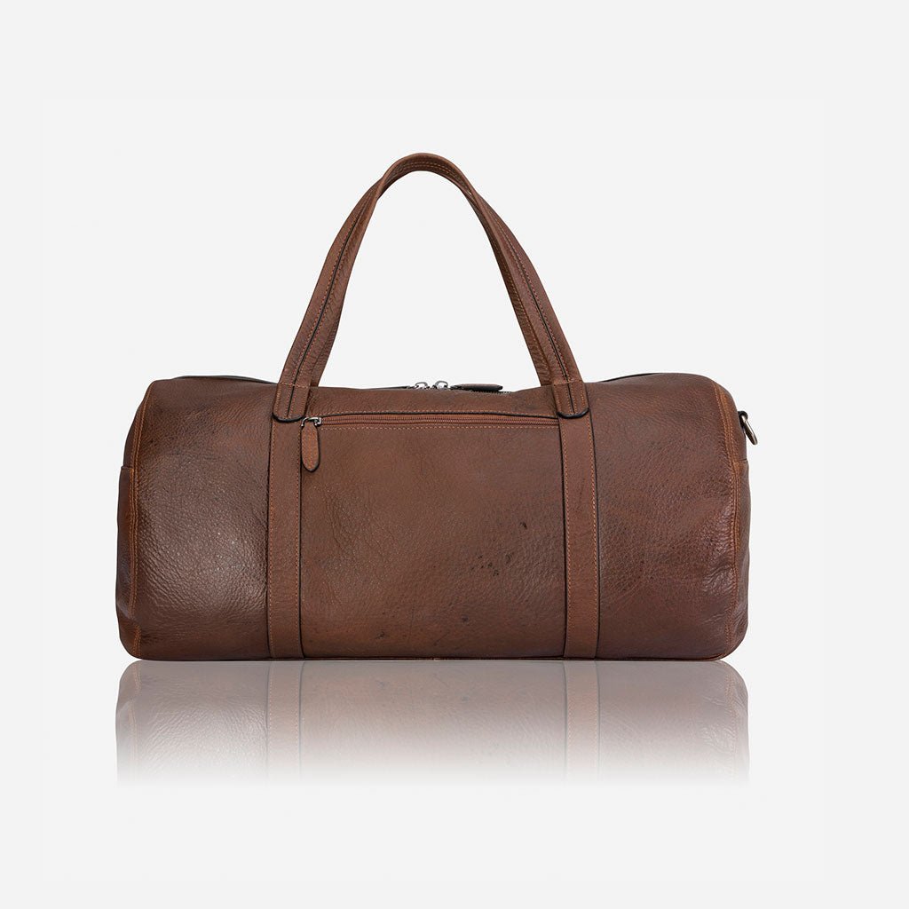 Military Style Duffel, Brown - Brando Leather