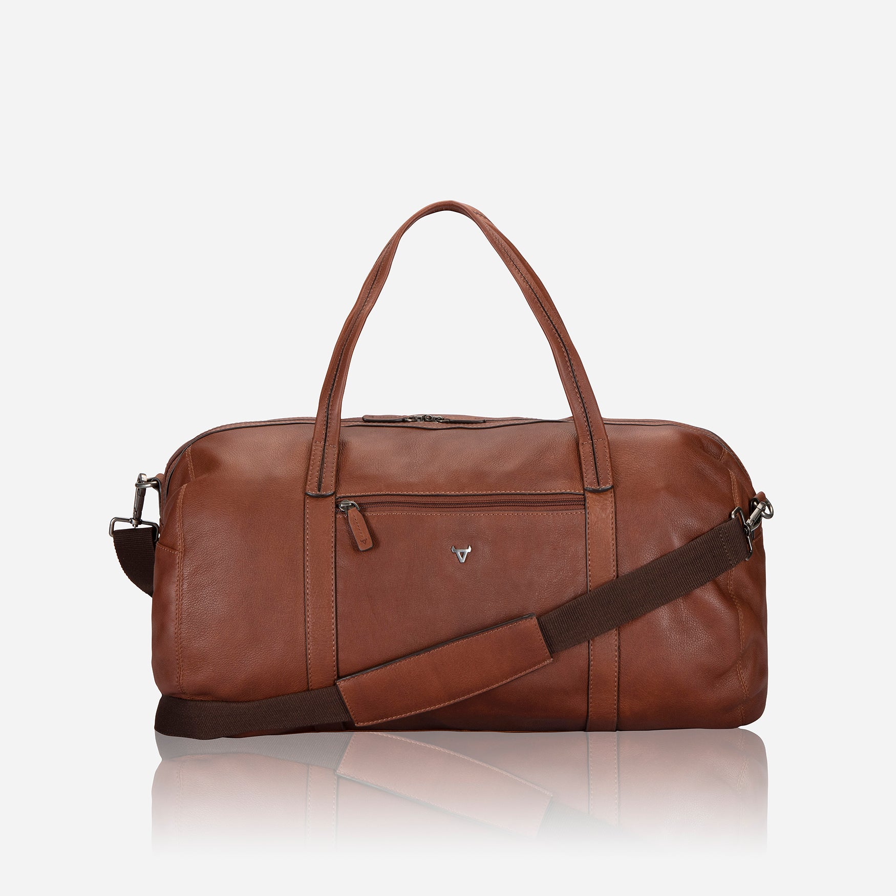 Military Style Duffel, Copper Brown - Brando Leather