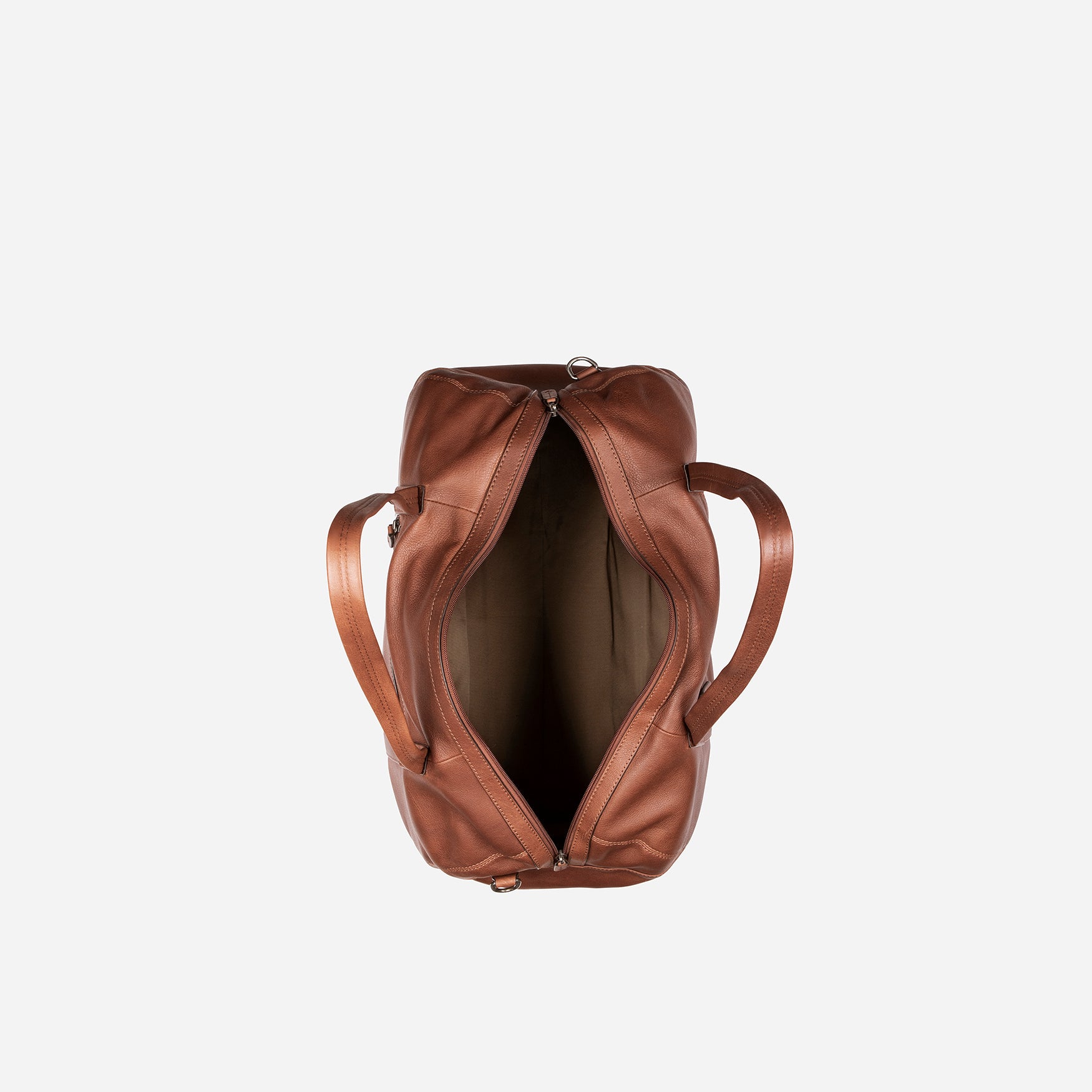 Military Style Duffel, Copper Brown - Brando Leather