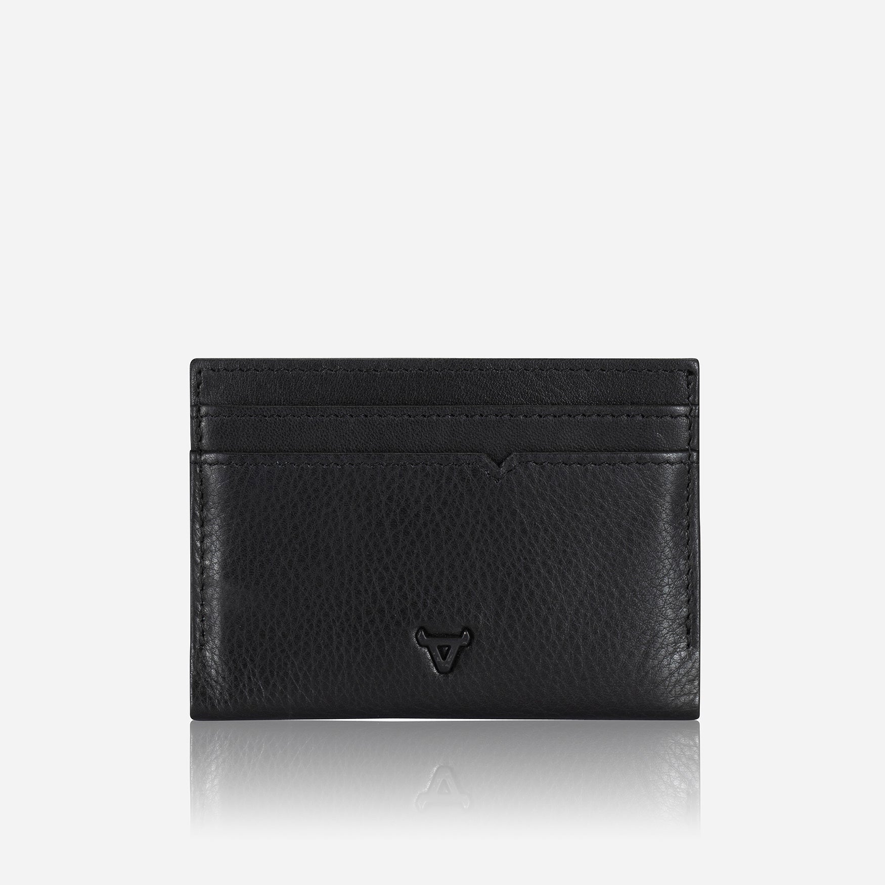 Armstrong Money Clip Card Holder, Black - Brando Leather