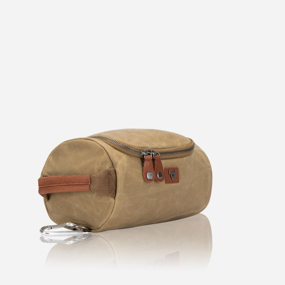 Canvas Washbag, Khaki