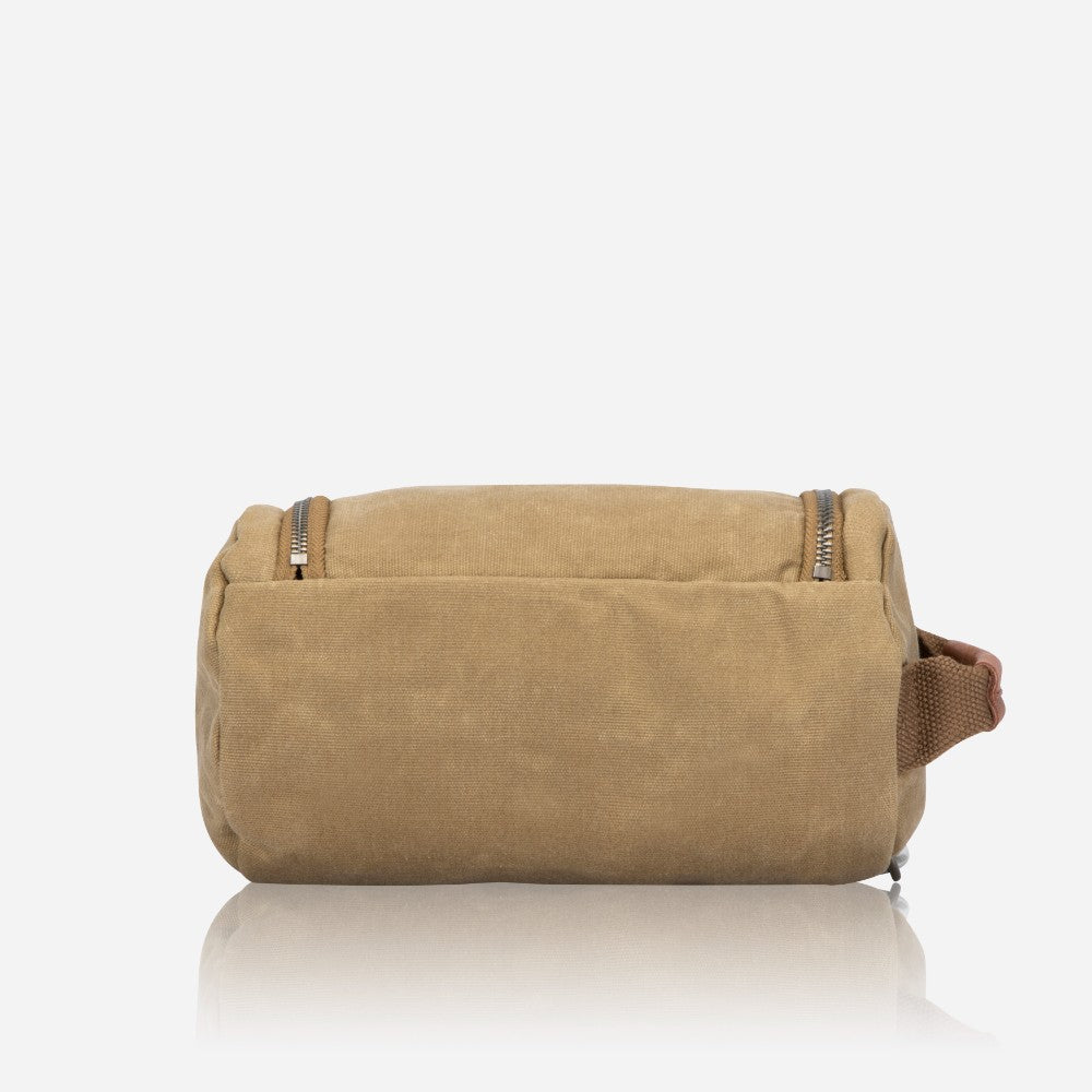 Canvas Washbag, Khaki