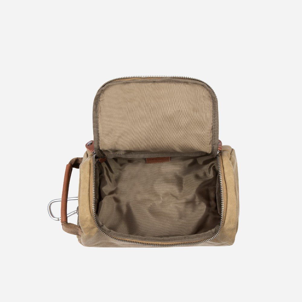 Canvas Washbag, Khaki