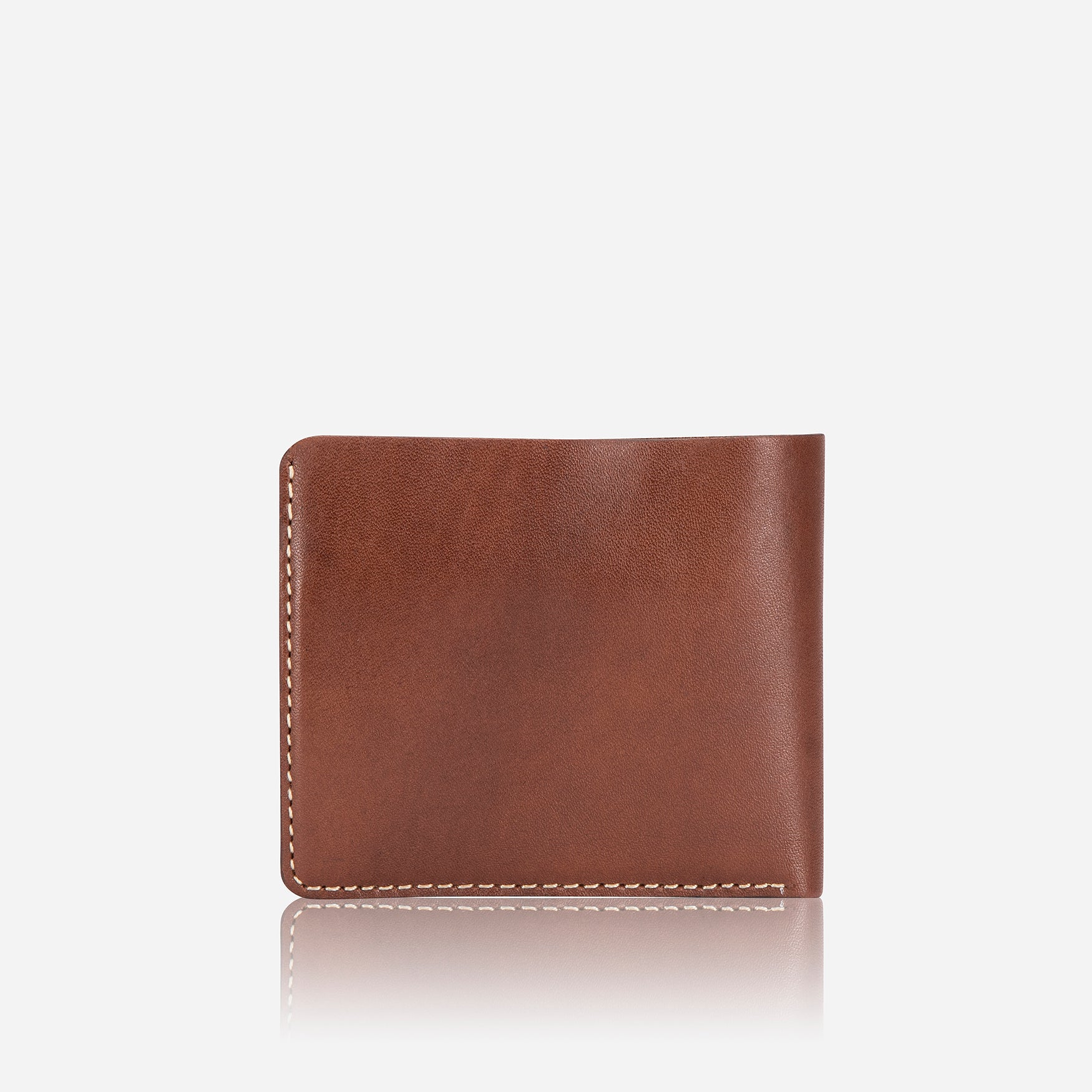 Wayne Leather Wallet, Brown - Brando Leather
