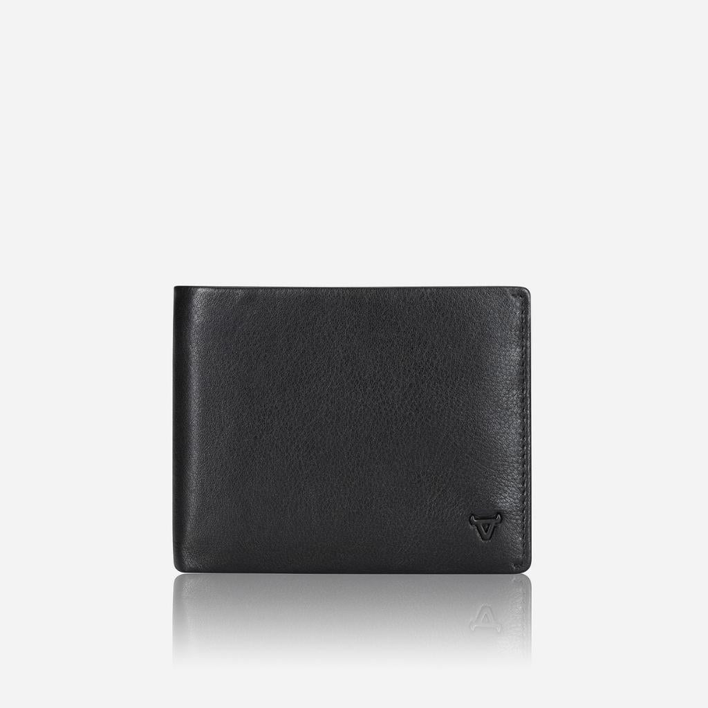 Armstrong Leather Flip Over Wallet, Black