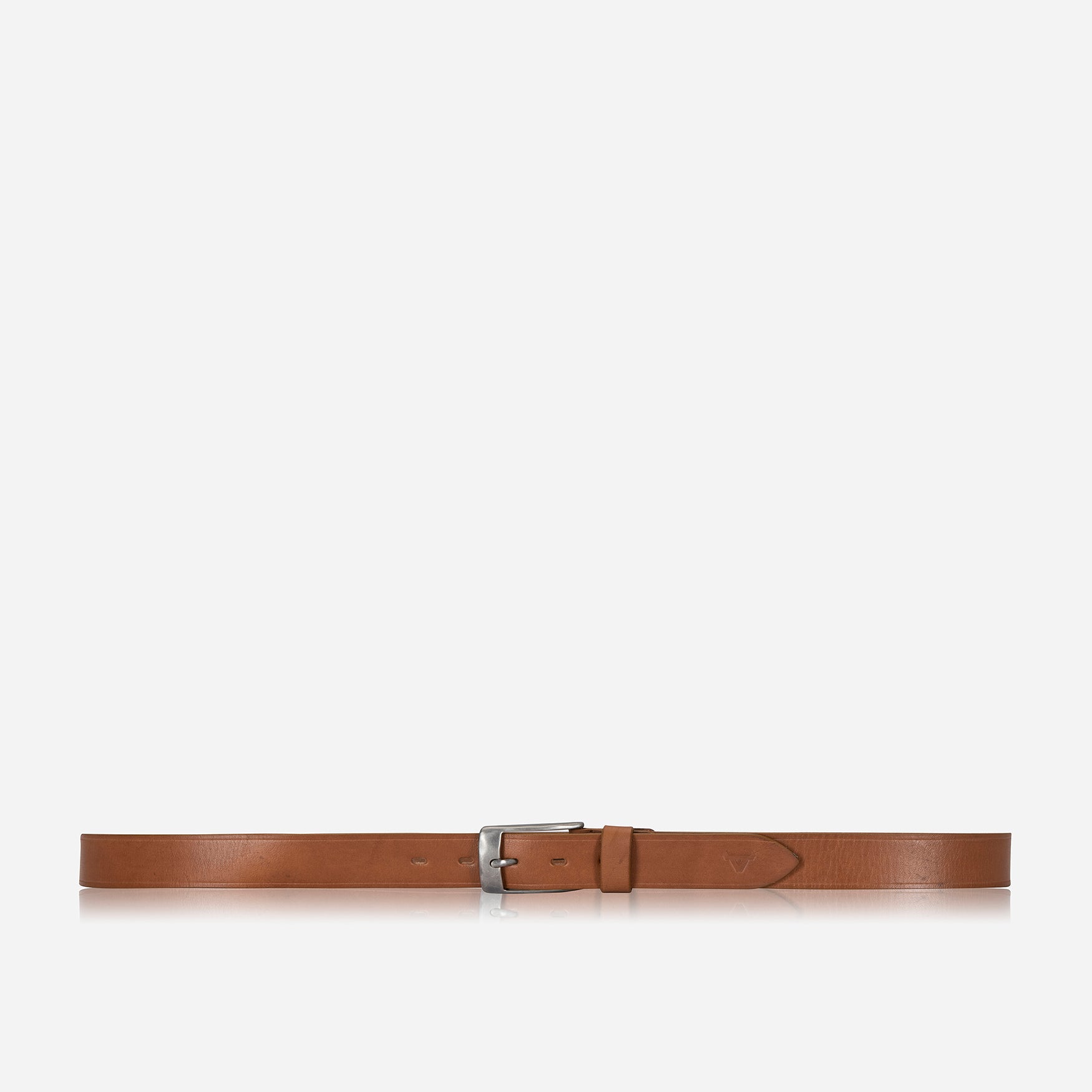 Leather Embossed Belt 40mm, Caramel