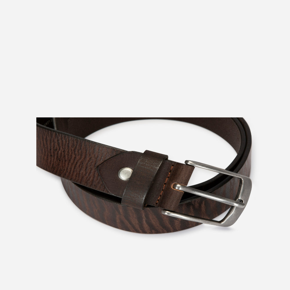 Leather Basic Belt 40mm, Brown