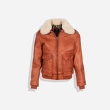 Jenn Ladies Leather Jacket, Tan