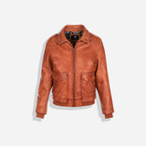 Jenn Ladies Leather Jacket, Tan