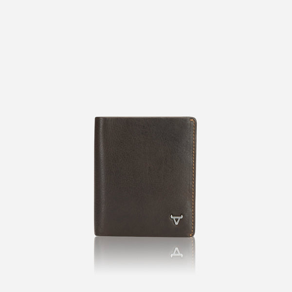 Brando Slim Leather billfold, Brown