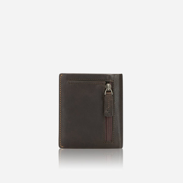 Brando Slim Leather billfold, Brown