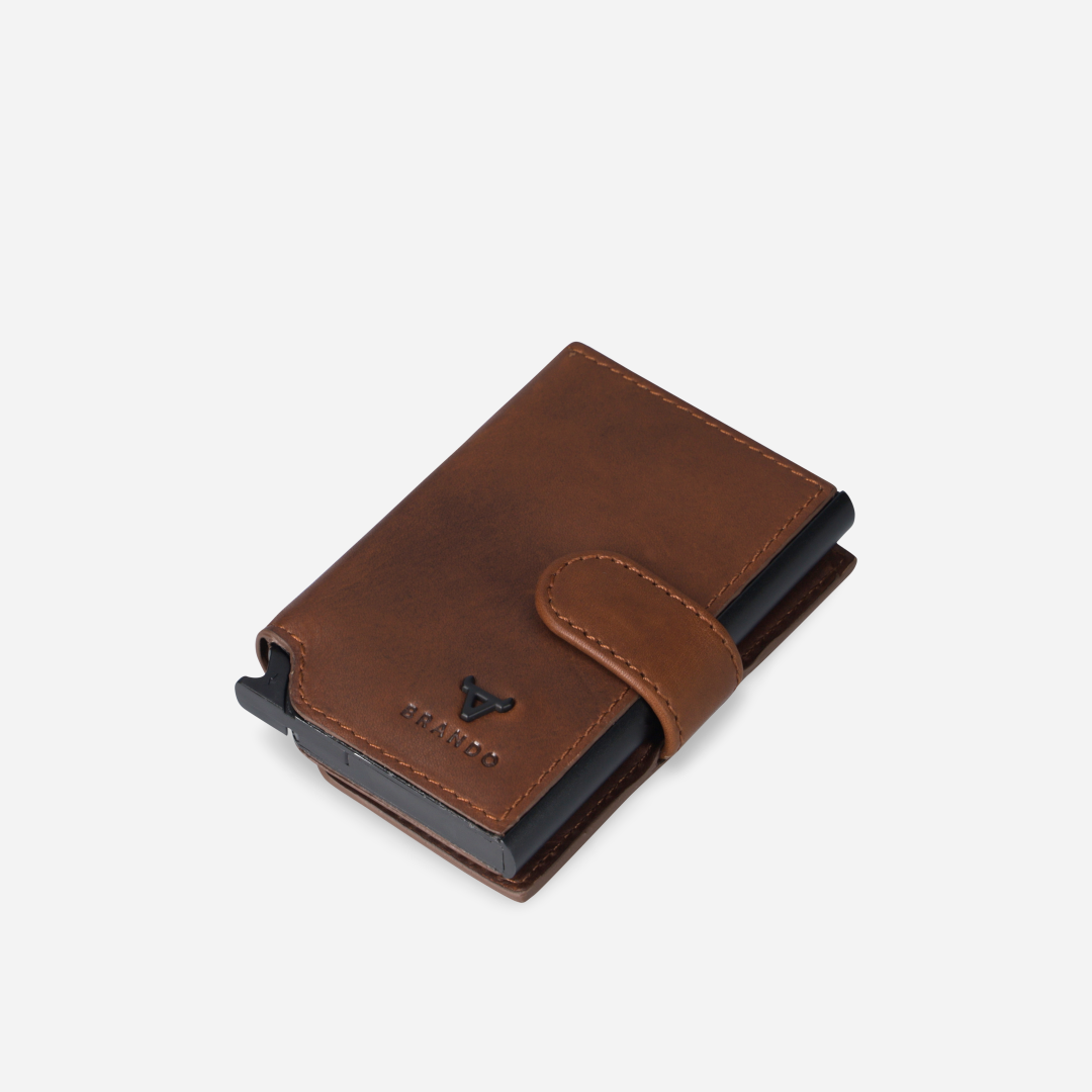 James Detailed Metal Card Holder
