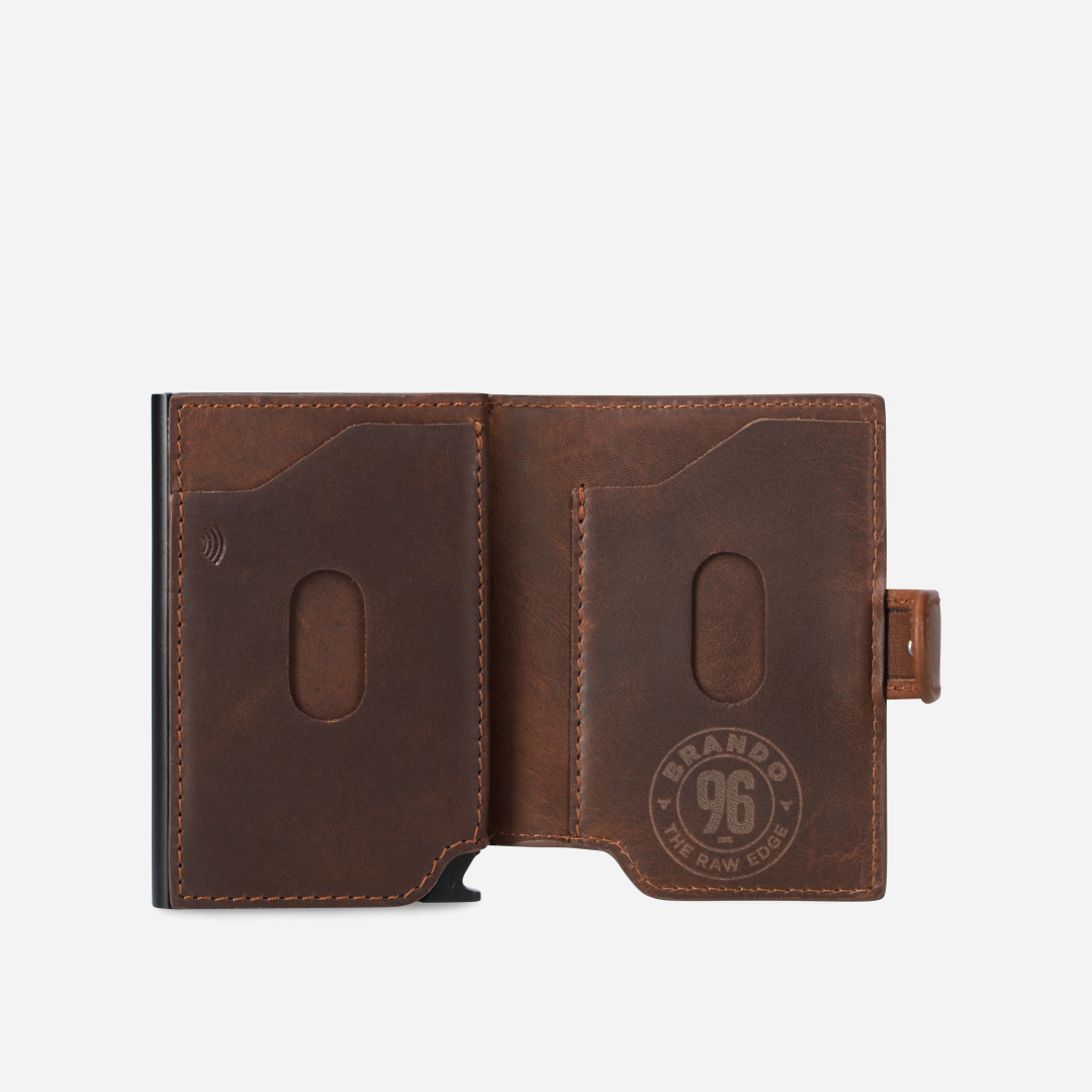 James Detailed Metal Card Holder