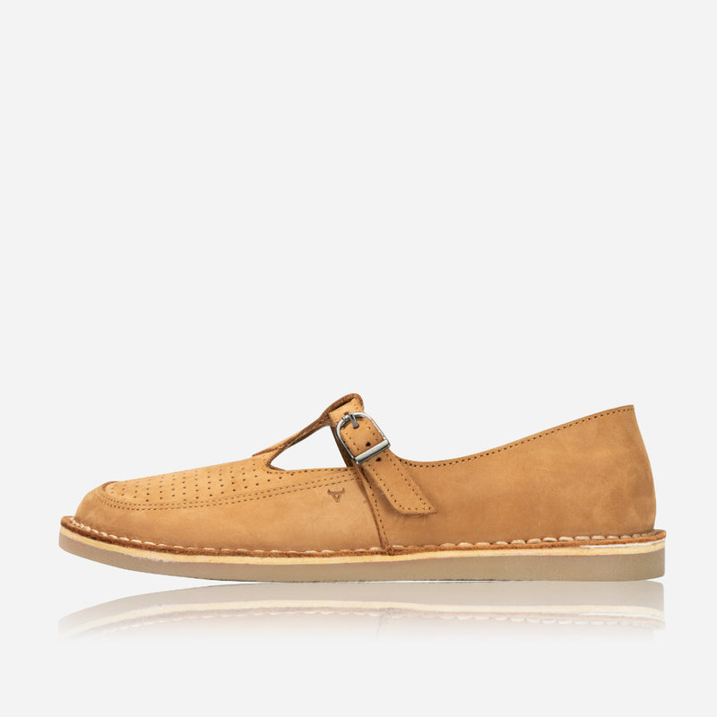 Natalie T-Bar Shoe, Tan
