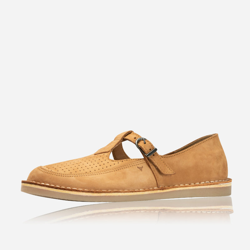 Natalie T-Bar Shoe, Tan