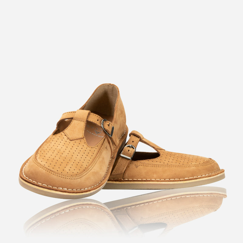 Natalie T-Bar Shoe, Tan