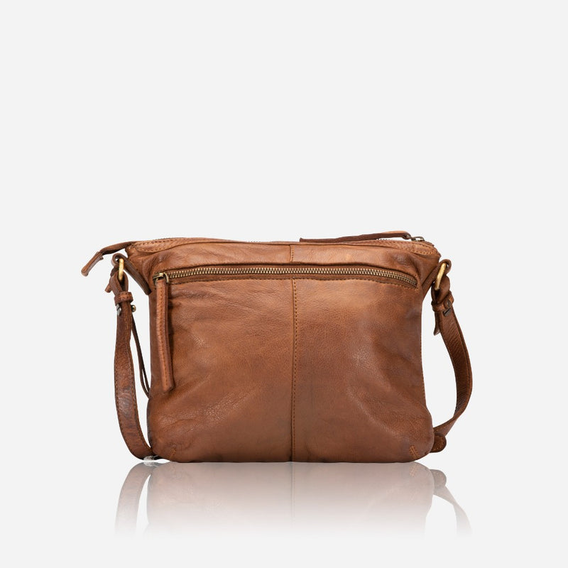 Winslet Leather Crossbody Bag, Cognac