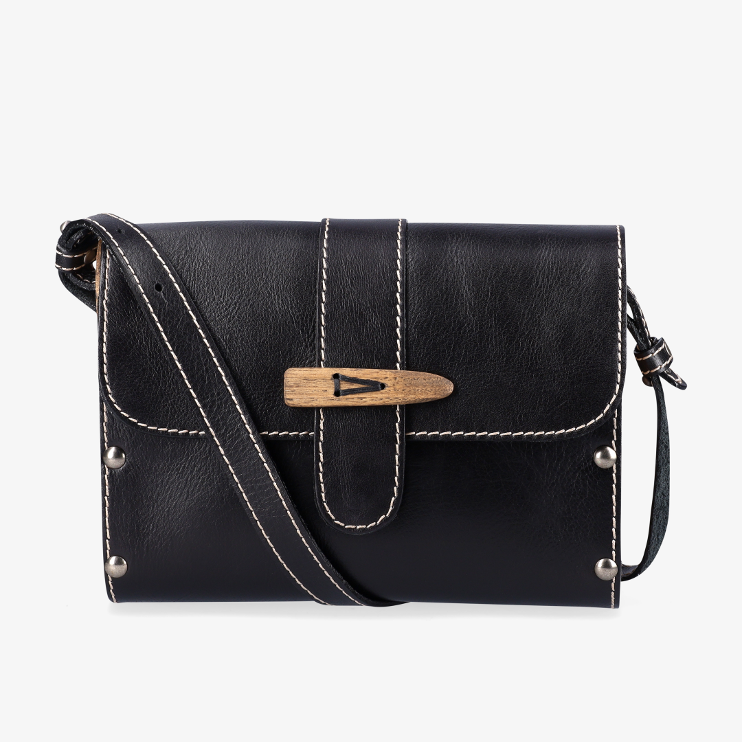 Sally Wood Panel Satchel