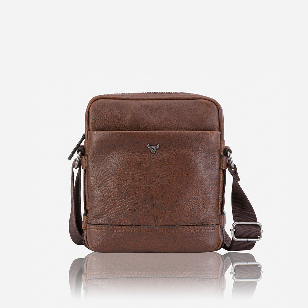 Oryx 10" Leather Crossbody Bag, Brown