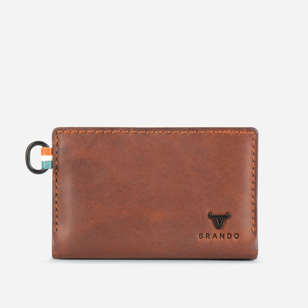 James Note Clip Card Holder in Brown - card holder | Brando Leather