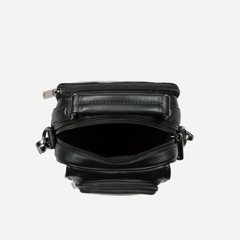 Gent's Bag With Top Handle, Black