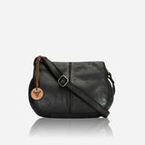 Winona Leather Crossbody Bag, Black