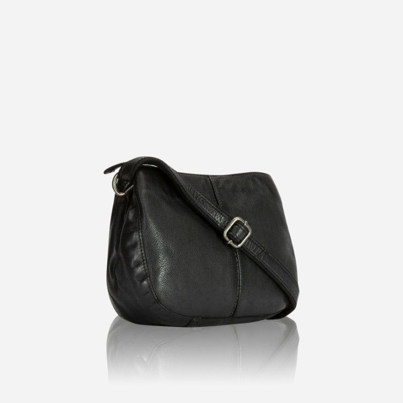 Winona Leather Crossbody Bag, Black