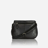 Winona Leather Crossbody Bag, Black