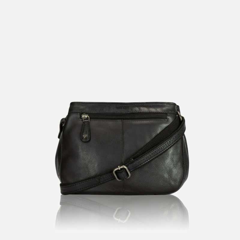 Winona Leather Crossbody Bag, Black