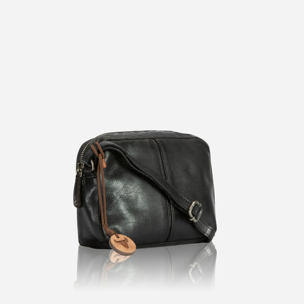 Kate Small Leather Crossbody Bag, Black