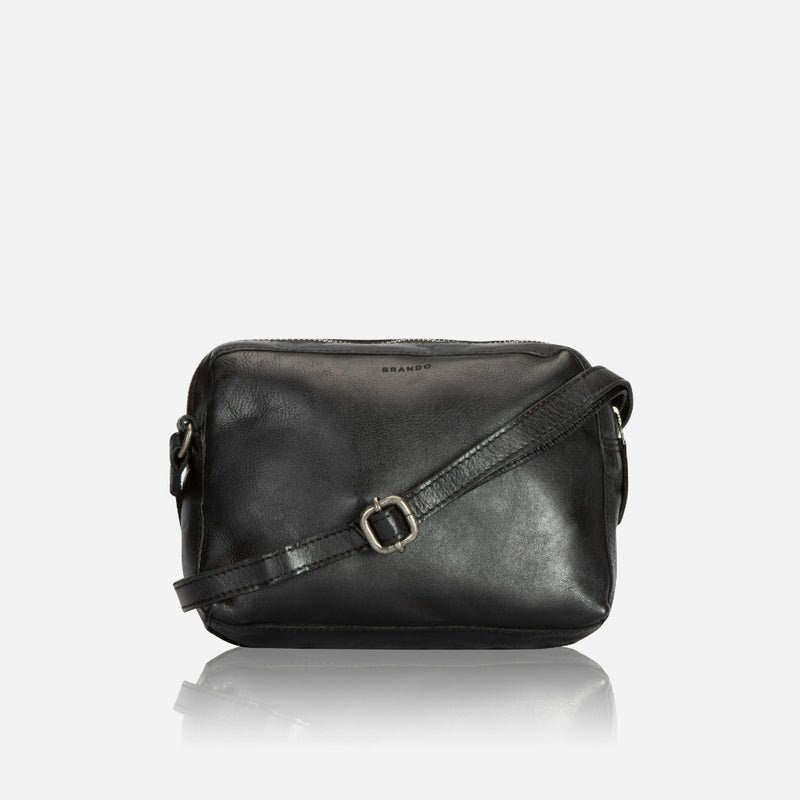 Kate Small Leather Crossbody Bag, Black