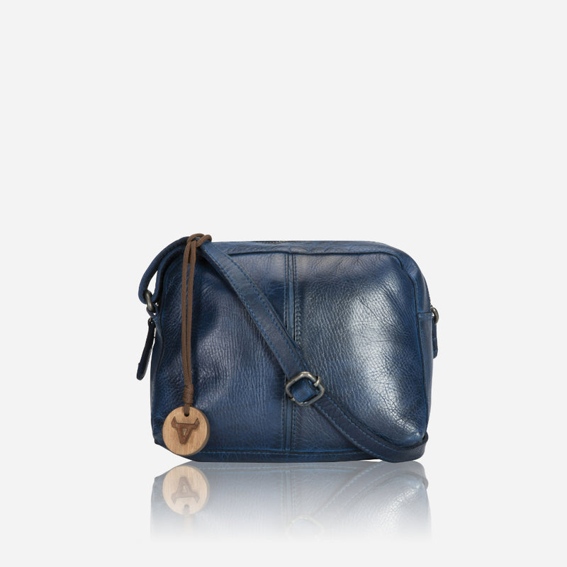 Kate Small Leather Crossbody Bag, Cobalt