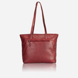 Charlize Shopper Leather Tote, Red