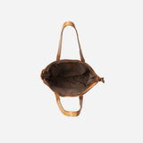 Charlize Shopper Leather Tote, Tan
