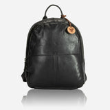 Naomi Leather Backpack, Black