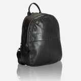 Naomi Leather Backpack, Black