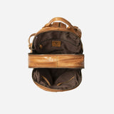 Naomi Leather Backpack, Tan